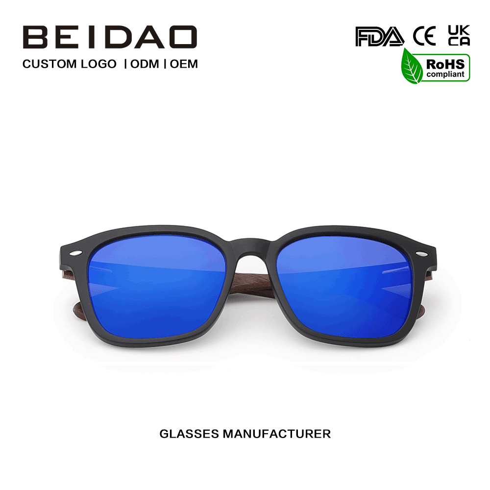 ফ্যাশন রেট্রো হস্তনির্মিত UV400 TR90 ফ্রেম পোলারাইজড সানগ্লাস