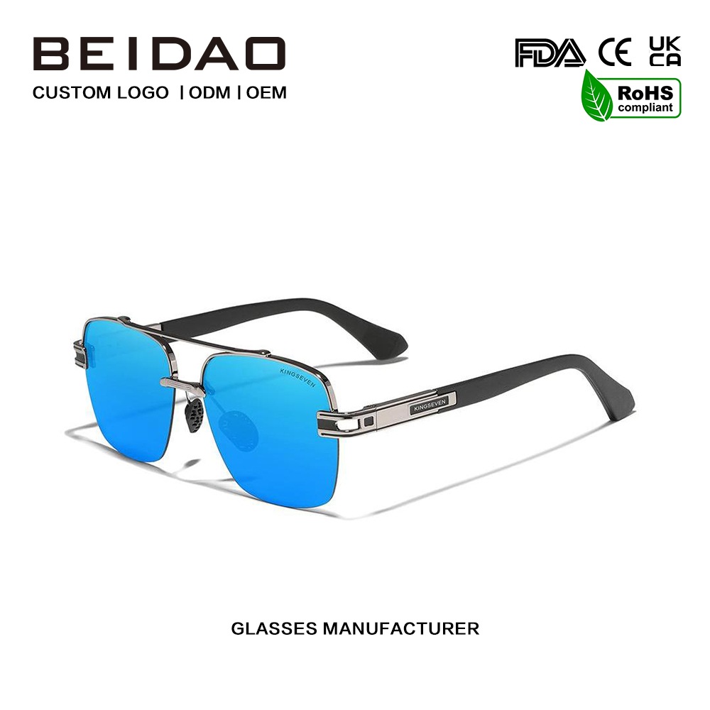 পুরুষদের জন্য বিলাসবহুল রঙিন বিপরীতমুখী পোলারাইজড সানগ্লাস